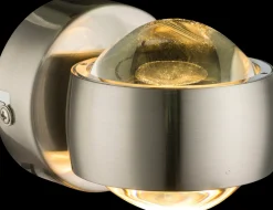 Globo LED-Wandleuchte 2flg silberfarbengoldfarbengrau