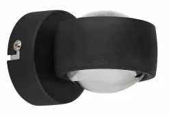 Globo LED-Wandleuchte 2flg schwarz