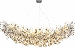 Globo Lüster groß 16flg silberfarbengrau