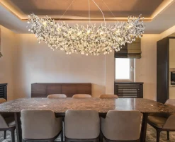 Globo Lüster groß 16flg silberfarbengrau