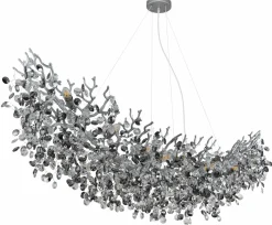 Globo Lüster groß 16flg silberfarbengrau