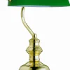 Globo Tischleuchte 1flg grüngoldfarbengelb