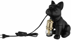 Globo Tischleuchte 1flg schwarzrot