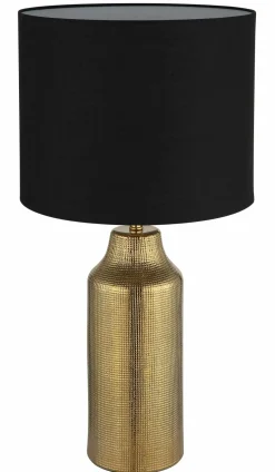 Globo Tischleuchte 1flg schwarzgoldfarben
