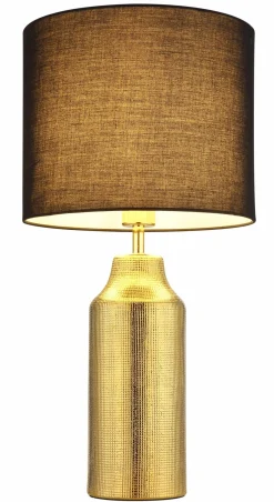 Globo Tischleuchte 1flg schwarzgoldfarben