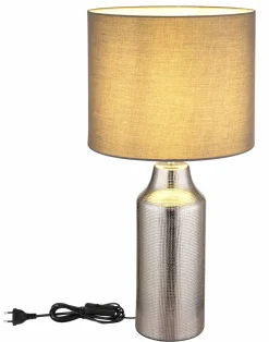 Globo Tischleuchte 1flg silberfarbengrau