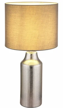 Globo Tischleuchte 1flg silberfarbengrau