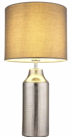 Globo Tischleuchte 1flg silberfarbengrau