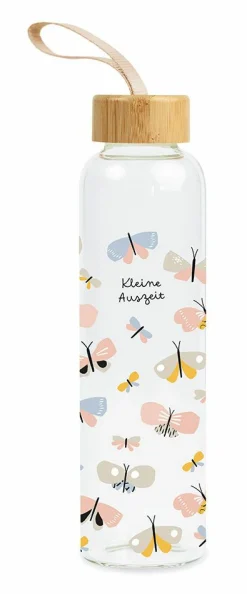 Grafik Werkstatt Glas-Trinkflasche transparent