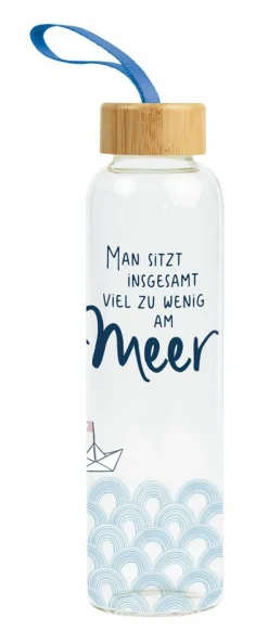 Grafik Werkstatt Glas-Trinkflasche transparent