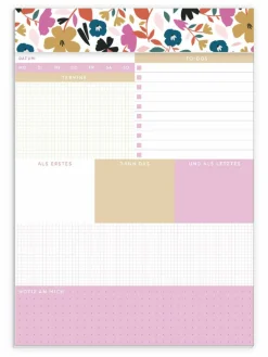 Grafik Werkstatt Tages-To-Do Block weiß