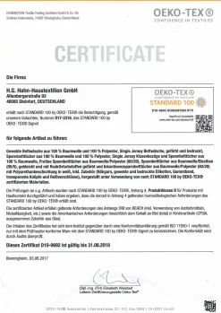 Hahn Jersey-Strickdecke gelb