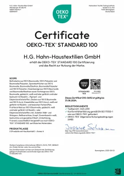 Hahn Jersey-Strickdecke grün