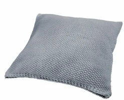 Hahn Jersey-Strickkissenhülle grau