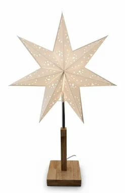 Handelsagentur Wirtz Tischleuchte Papierstern weiß