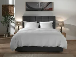 Heckett Musselin-Bettwäsche grau