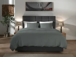 Heckett Musselin-Bettwäsche grau