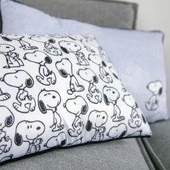 Herding Dekokissen Peanuts schwarzweiß