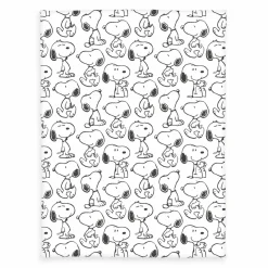 Herding Wellsoft-Decke Peanuts schwarzweiß