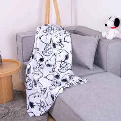 Herding Wellsoft-Decke Peanuts schwarzweiß