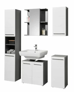 Hängeschrank schwarzweißmehrfarbig