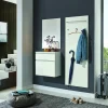 Hängeschuhschrank weißsilberfarben