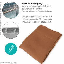 Indes-Fuggerhaus Schlaufenschal braunrot