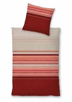 Inspiration Home Flanell-Bettwäsche rot