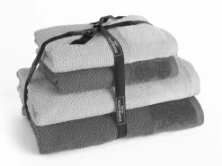Inspiration Home Frottierset 4er Pack silberfarben