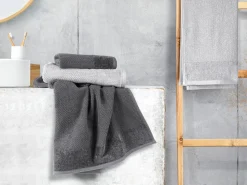 Inspiration Home Frottierset 4er Pack silberfarben