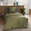Inspiration Home Renforce-Bettwäsche grün