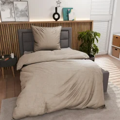 Inspiration Home Renforce-Bettwäsche grau