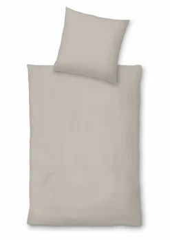 Inspiration Home Satin-Bettwäsche grau