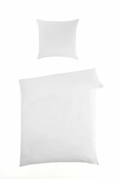 Inspiration Home Satin-Bettwäsche weiß