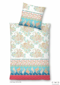 Inspiration Home Satin-Bettwäsche weiß