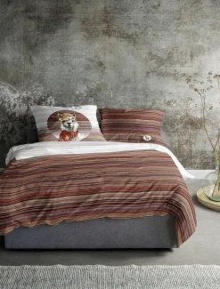 Irisette Biber-Bettwäsche rot