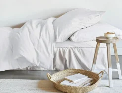 Irisette Biber-Bettwäsche silberfarben