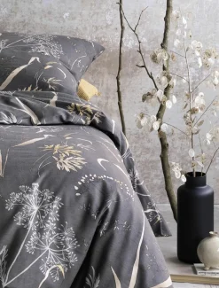 Irisette Biber-Bettwäsche silberfarben