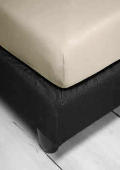 Irisette Jersey-Spannbetttuch braun