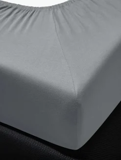 Irisette Jersey-Spannbetttuch silberfarben