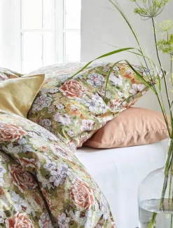 Irisette Mako-Satin-Bettwäsche grün