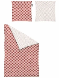 Irisette Mako-Satin-Bettwäsche rot