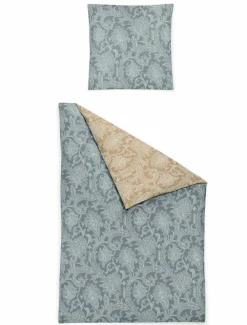 Irisette Mako-Satin-Bettwäsche silberfarben