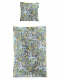 Irisette Satin-Bettwäsche blau