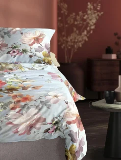 Irisette Satin-Bettwäsche blau