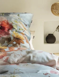 Irisette Satin-Bettwäsche blau