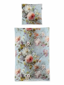 Irisette Satin-Bettwäsche blau