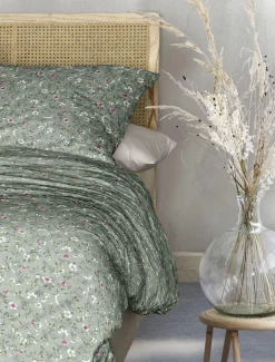 Irisette Satin-Bettwäsche grün