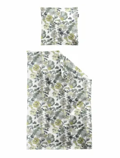 Irisette Satin-Bettwäsche grün