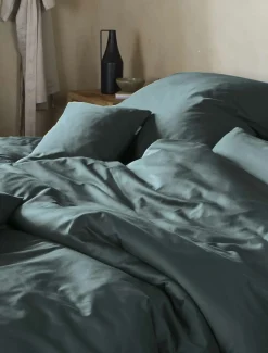 Irisette Satin-Bettwäsche grün